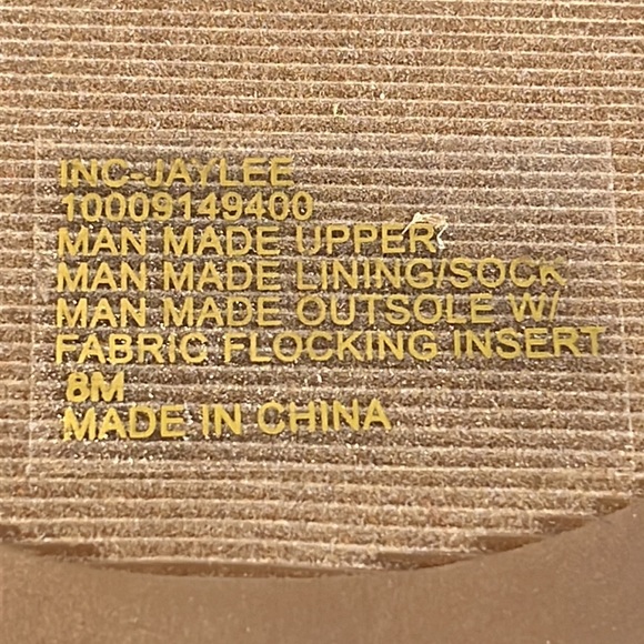 NWT INC International Concepts Womens Jaylee Embellished Slip-On Flat Sandals 8M - Picture 8 of 10